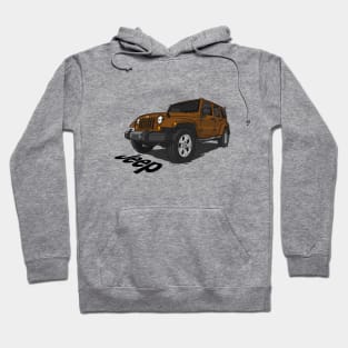 Jeep Wrangler - Brown Hoodie